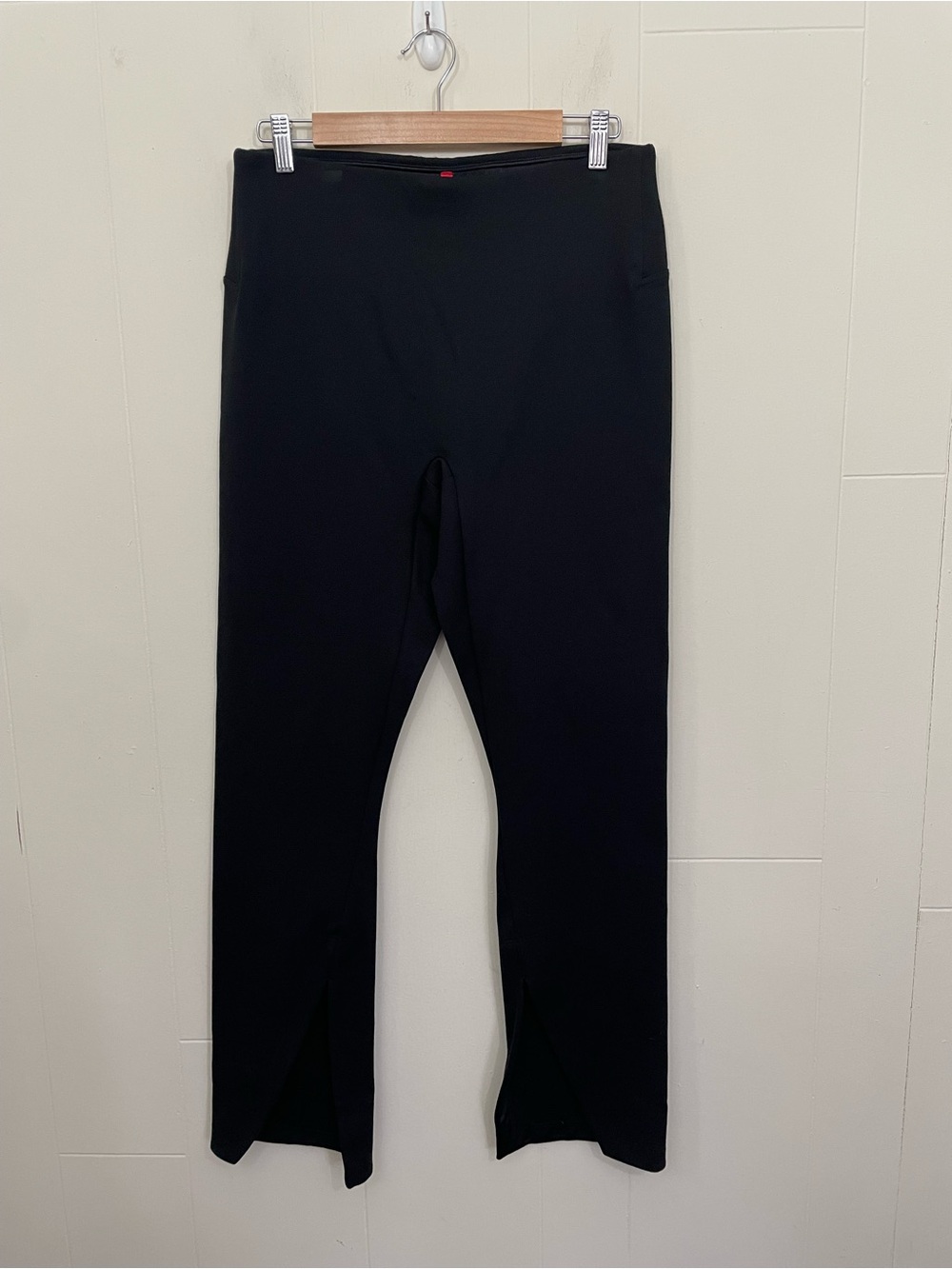 Spanx The Perfect Pant Slit Legging Size XL Black High Rise Pull On Stretch